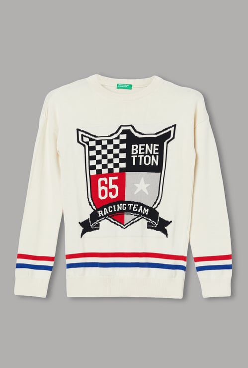 UNITED COLORS OF BENETTON Boys Printed Sweater
