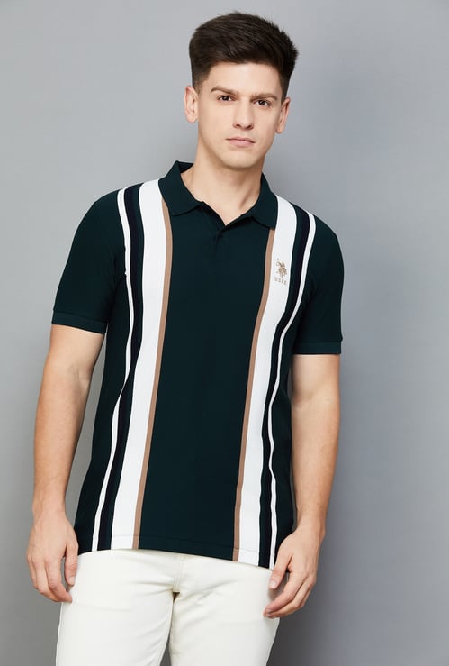 US POLO ASSN Striped Polo T-shirt