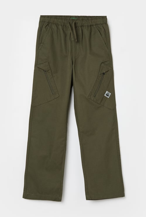 UNITED COLORS OF BENETTON Boys Textured Trousers