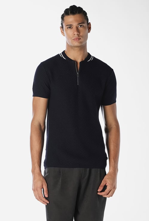 JACK & JONES Textured Crew Neck Sweater