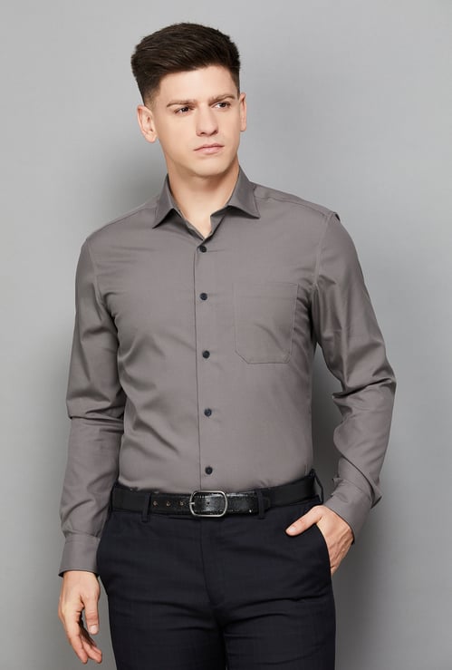 LOUIS PHILIPPE Solid Classic Fit Formal Shirt