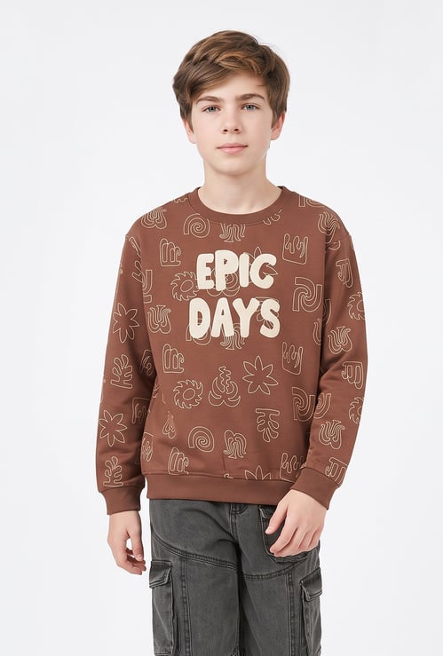 FAME FOREVER Boys Printed Sweatshirt