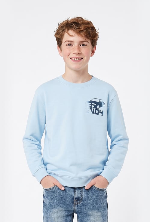 FAME FOREVER Boys Back Printed Sweatshirt