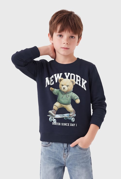 FAME FOREVER Boys Graphic Print Sweatshirt