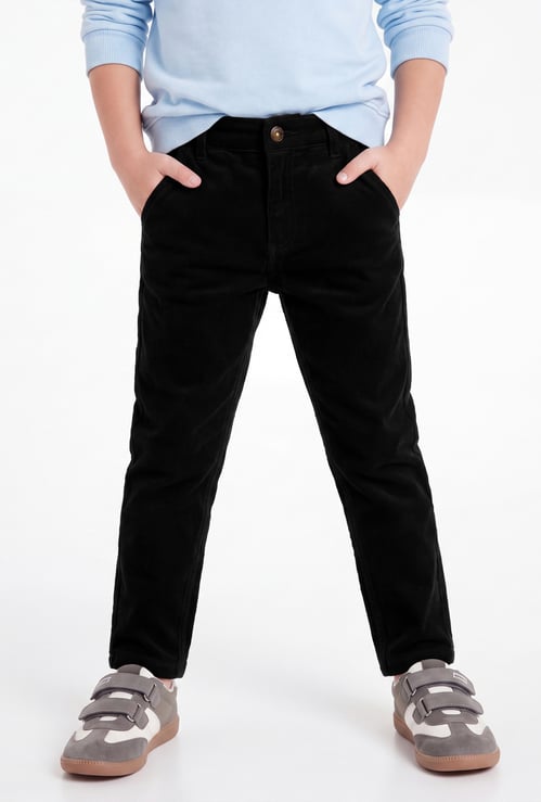 FAME FOREVER Boys Corduroy Textured Trousers