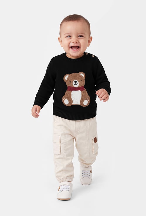 FAME FOREVER Boys Embroidered Sweater