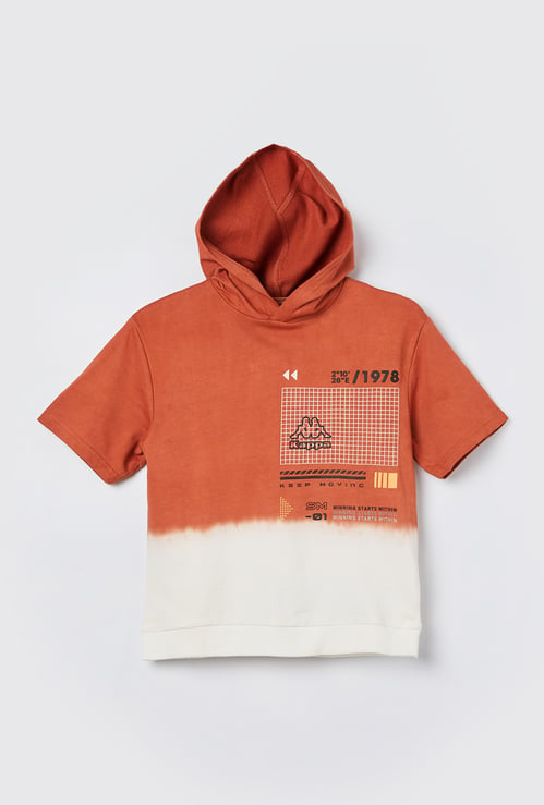 KAPPA Boys Graphic Print Hooded T-shirt