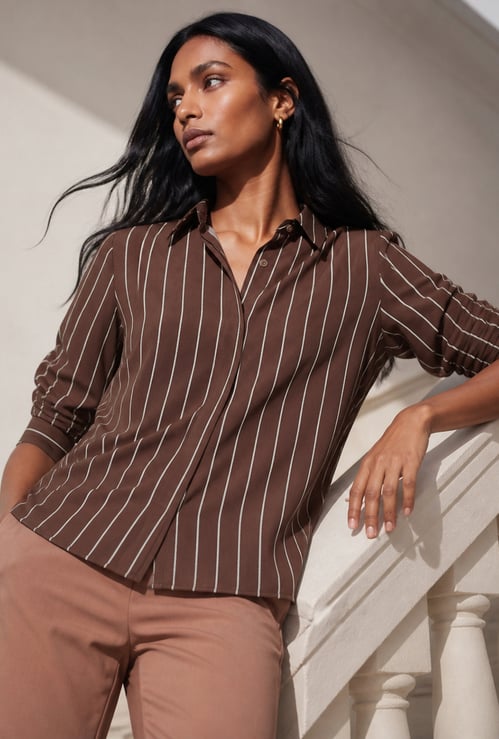 CODE CLASSIC Striped Regular Fit Shirt