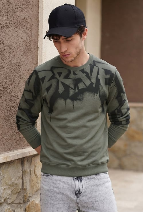 FORCA Typographic Print Sweatshirt