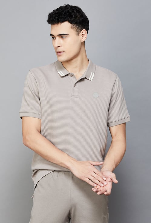 PUMA Textured Polo T-shirt
