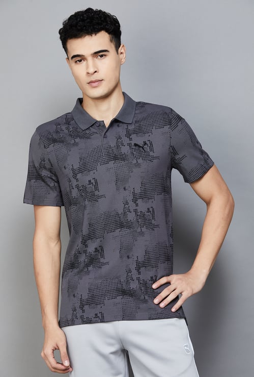 PUMA Abstract Printed Polo T-shirt