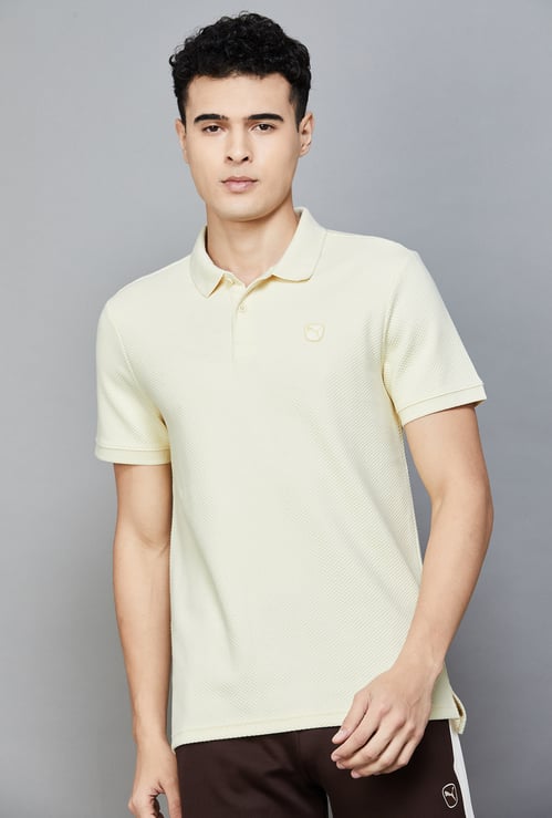 PUMA Textured Polo T-shirt