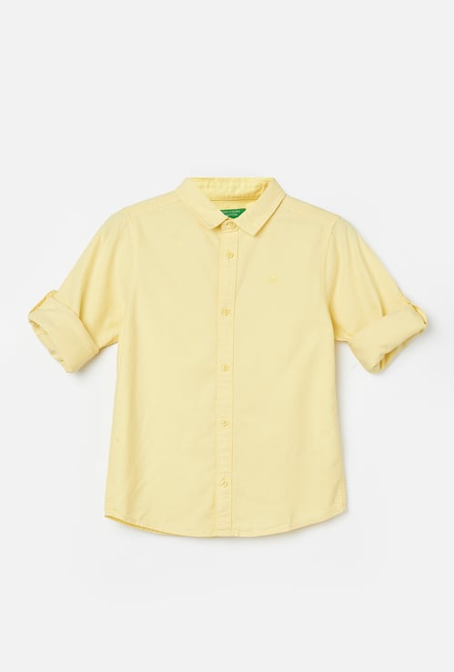 UNITED COLORS OF BENETTON Boys Solid Shirt