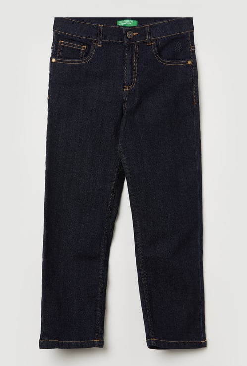 UNITED COLORS OF BENETTON Boys Washed Comfort Jeans