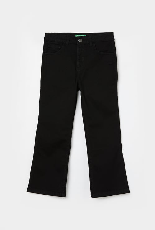 UNITED COLORS OF BENETTON Girls Solid Bootcut Jeans