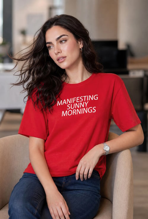 FAME FOREVER Typographic Print T-shirt