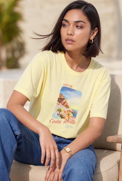 FAME FOREVER Graphic Print T-shirt