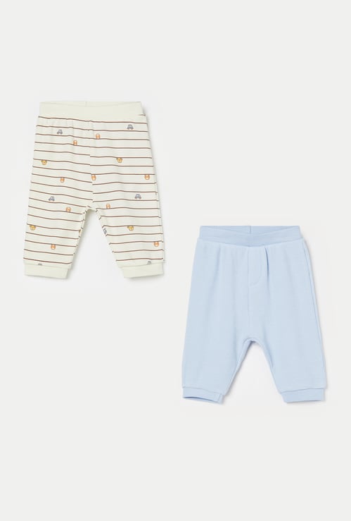 FS MINI KLUB Boys Striped Trousers - Pack of 2