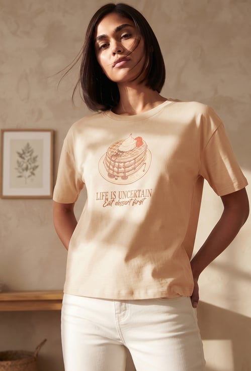 FAME FOREVER Graphic Print T-shirt