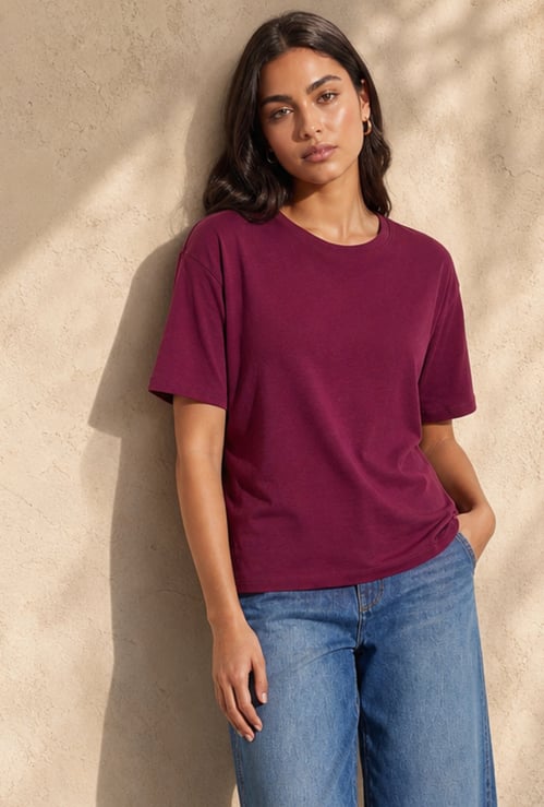 FAME FOREVER Solid T-shirt