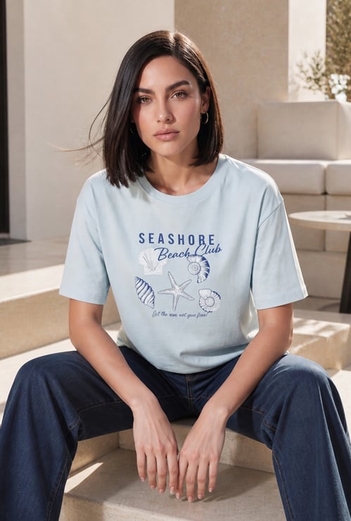 FAME FOREVER Graphic Print T-shirt