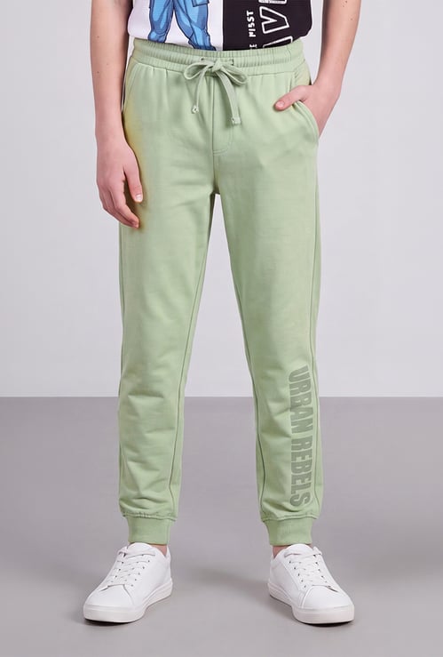 FAME FOREVER Boys Typographic Print Joggers