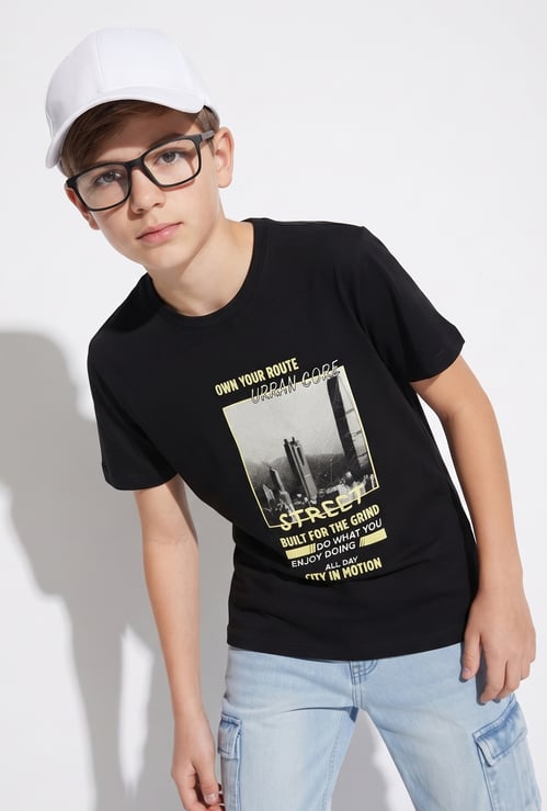 FAME FOREVER Boys Graphic Print T-shirt