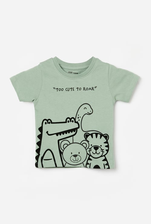 FAME FOREVER Boys Dino Print T-shirt
