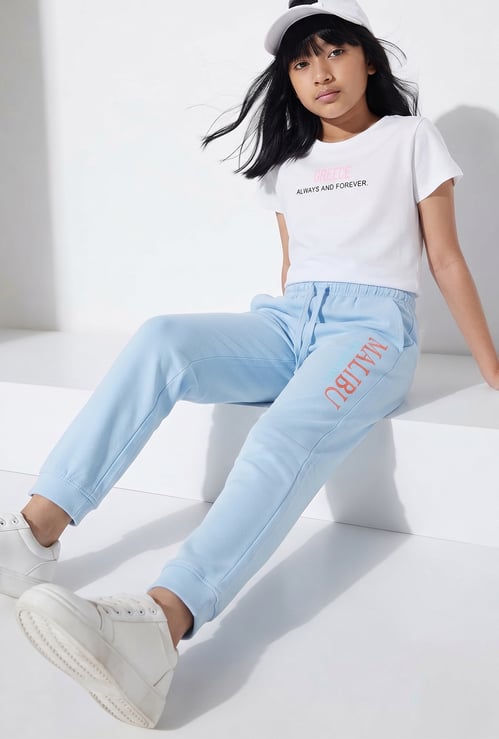 FAME FOREVER Girls Solid Track Pants