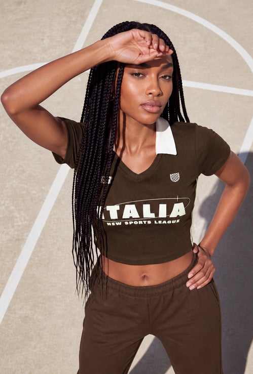 KAPPA Printed Crop T-shirt