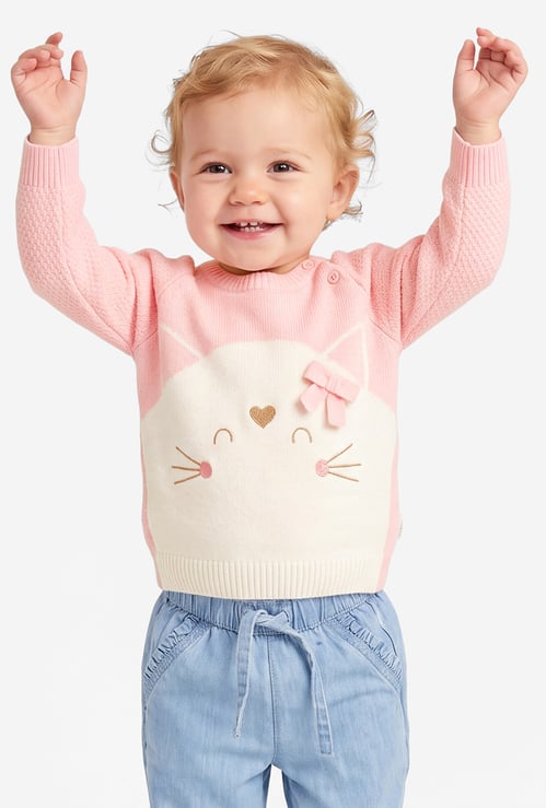 FAME FOREVER Girls Graphic Sweater