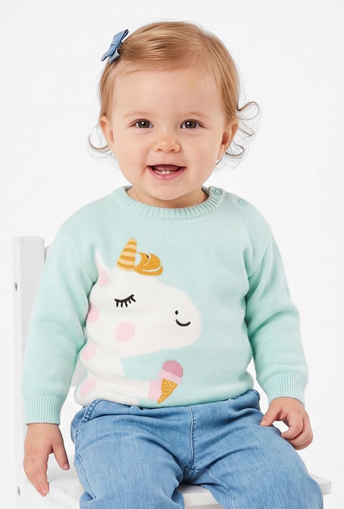 FAME FOREVER Girls Graphic Print Sweater