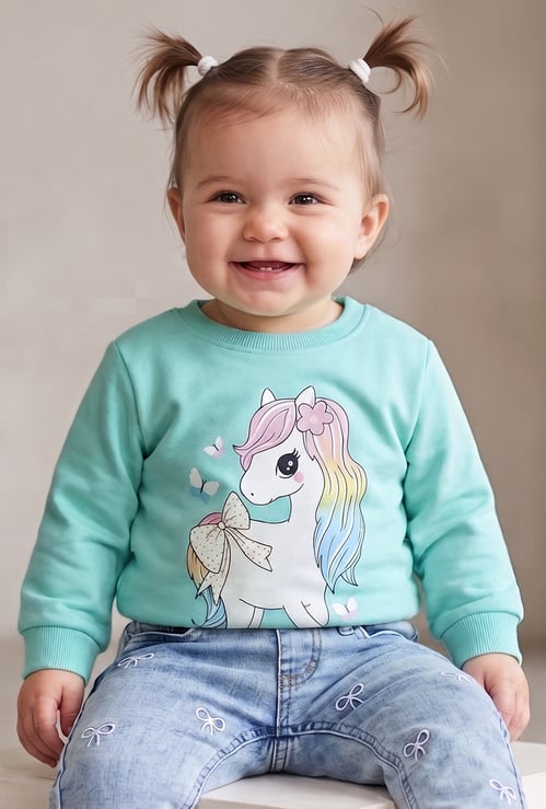 FAME FOREVER Girls Printed Sweatshirt