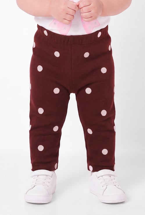 FAME FOREVER Girls Polka Dot Leggings
