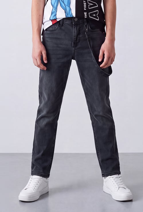 FAME FOREVER Boys Washed Jeans