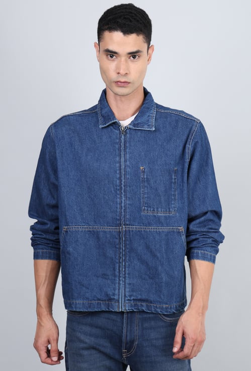 US POLO ASSN Collared Denim Casual Jacket