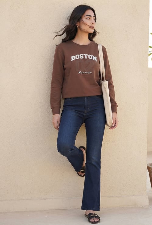 FAME FOREVER Darkwash Bootcut Jeans