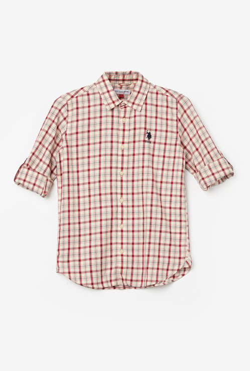 US POLO ASSN KIDS Boys Checked Shirts