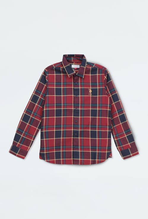 US POLO ASSN Kids Checked Shirt