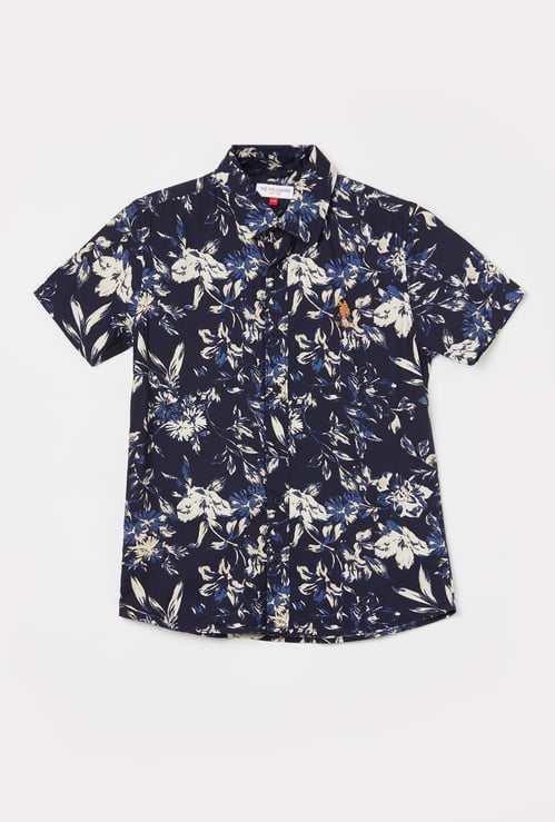 US POLO ASSN KIDS Boys Printed Shirt