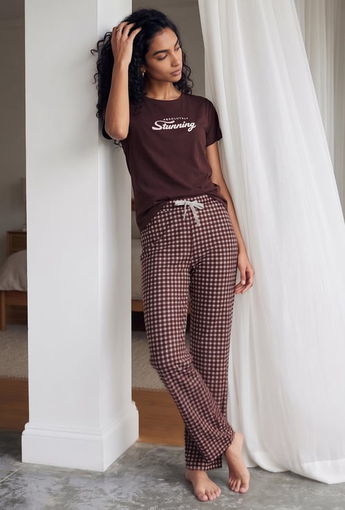 GINGER Checked Pyjamas