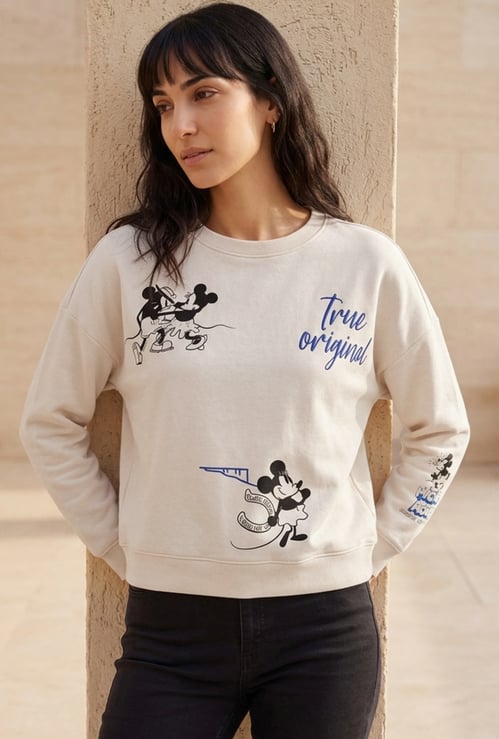 GINGER Mickey Mouse Printed Sweatshirt