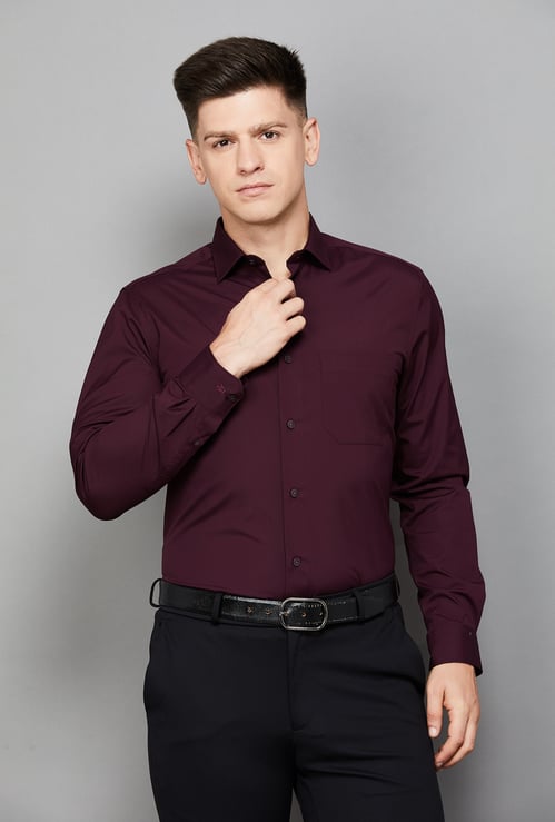LOUIS PHILIPPE Solid Classic Fit Formal Shirt
