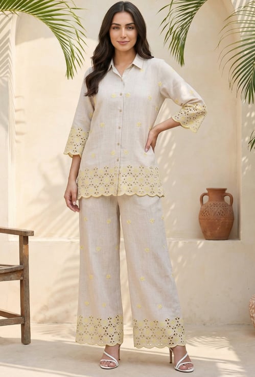 AURELIA Embroidered Co-Ord Set