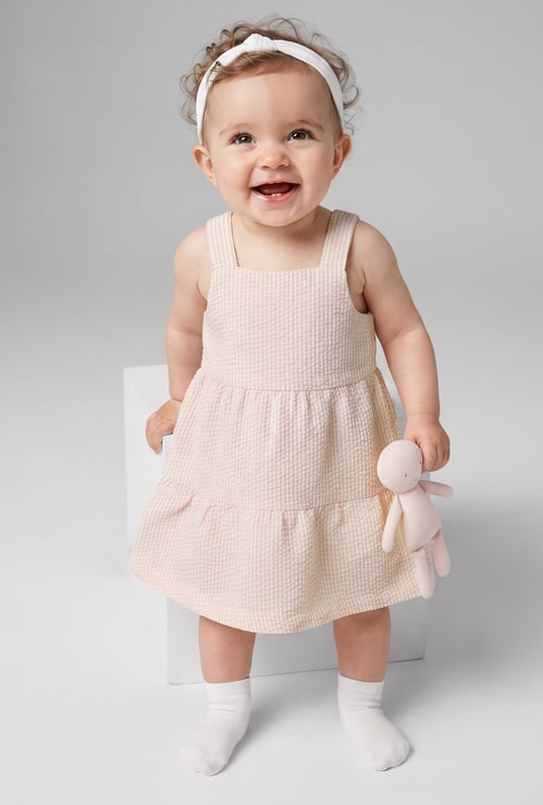 FAME FOREVER Girls Solid Button-Down Dress