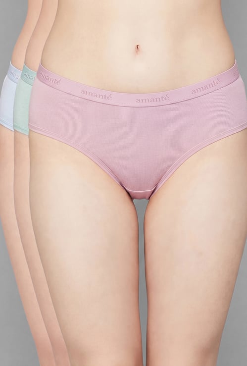AMANTE Assorted Hipster Panties - Pack of 3