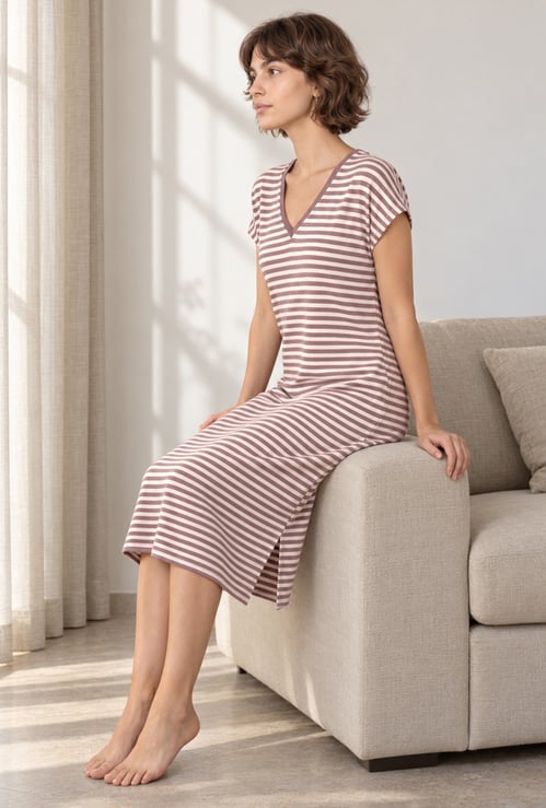 GINGER Striped Night Dress