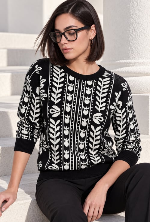 FAME FOREVER Knitted Sweater