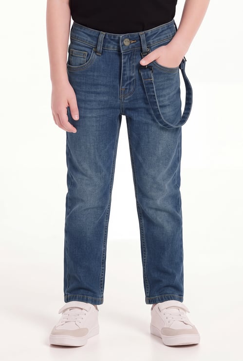 FAME FOREVER Boys Medium Wash Jeans
