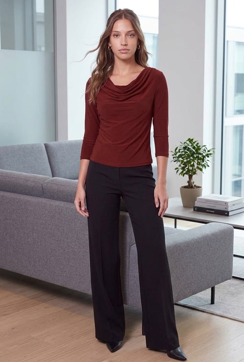 CODE Cowl Neck Top